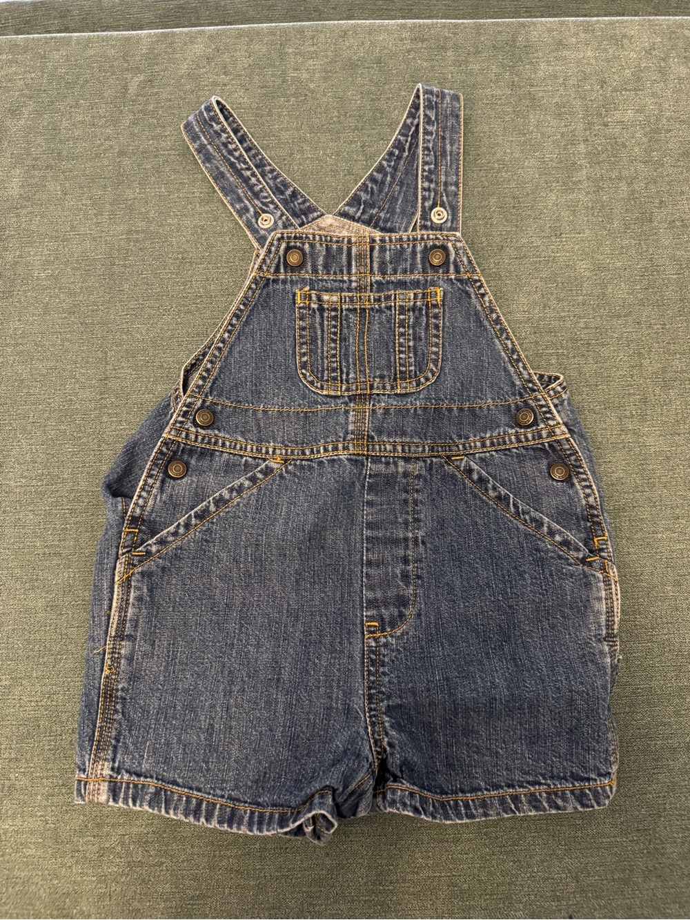 Baby GAP Denim Short Overalls - Blue